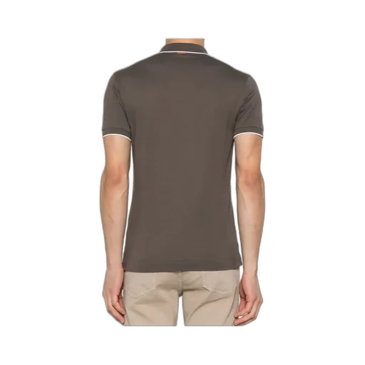Logo Embroidered Short-Sleeved Polo Shirt