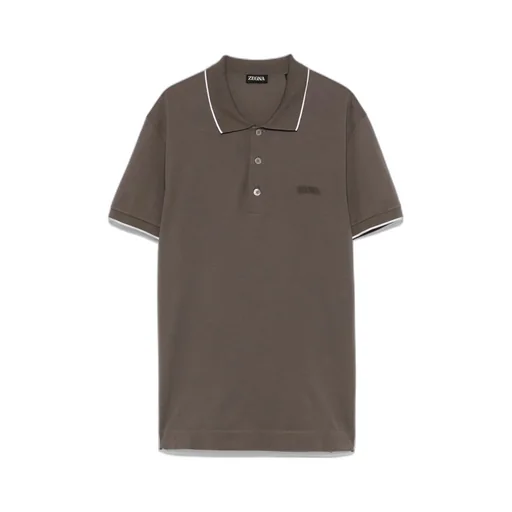 Logo Embroidered Short-Sleeved Polo Shirt