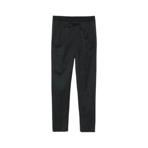 Pleat-Detail Tapered Trousers