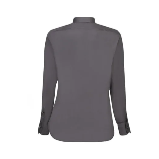 Curved Hem Poplin Shirt