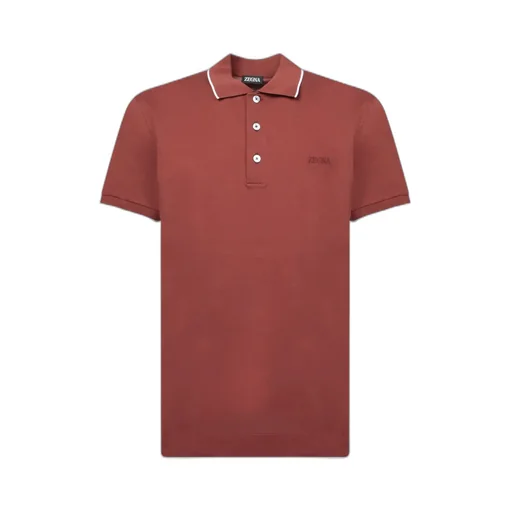Logo Embroidered Short-Sleeved Polo Shirt