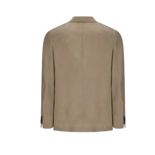 Single-Breasted Linen Jacket