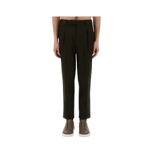 Pleated Cropped Pants