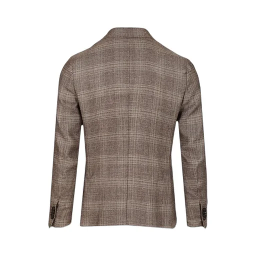 Checked Single-Breasted Jacket