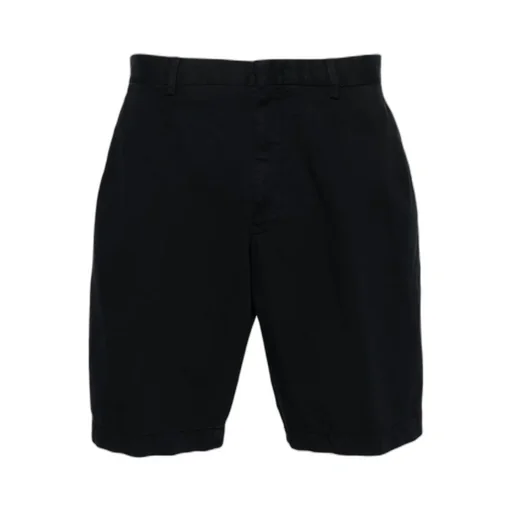 Pressed-Crease Straight-Leg Shorts