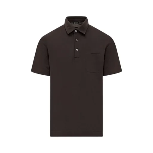 Short-Sleeves Pocket Detailed Polo Shirt