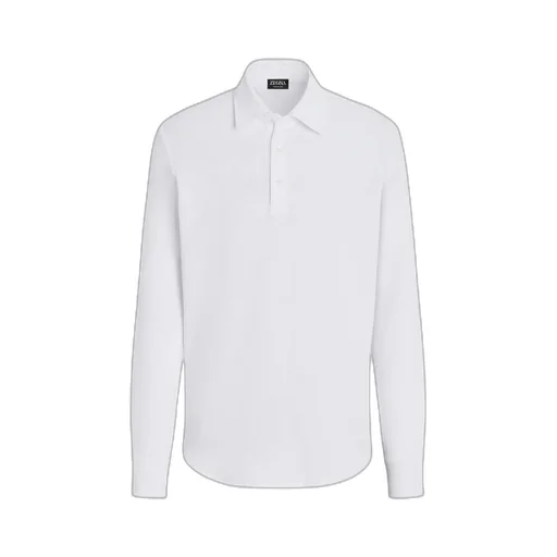 Long-Sleeved Polo Shirt