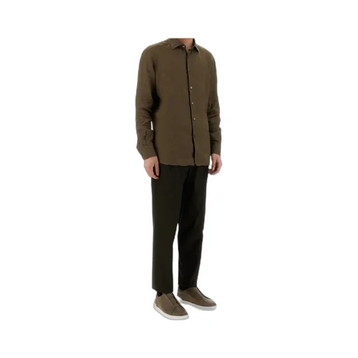 Pleated Cropped Pants