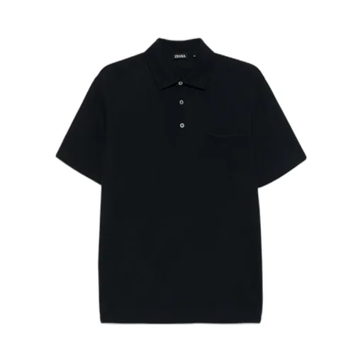 Short-Sleeves Pocket Detailed Polo Shirt