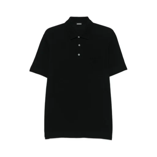 Short-Sleeves Pocket Detailed Polo Shirt