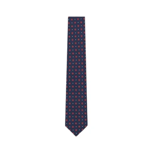 Patterned-Jacquard Silk Tie