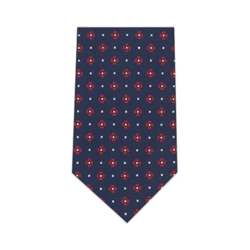 Patterned-Jacquard Silk Tie
