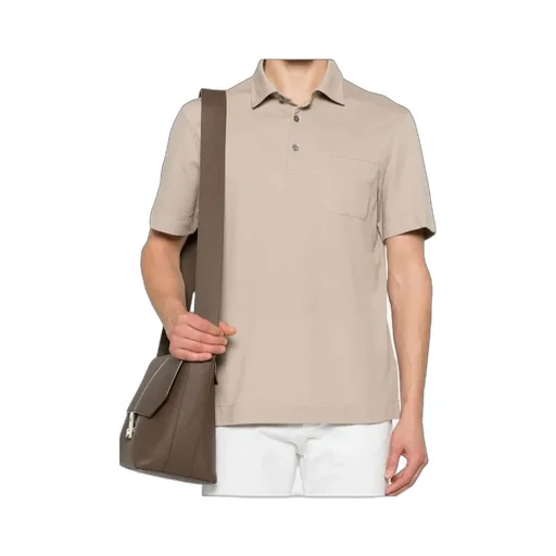 Short-Sleeves Pocket Detailed Polo Shirt