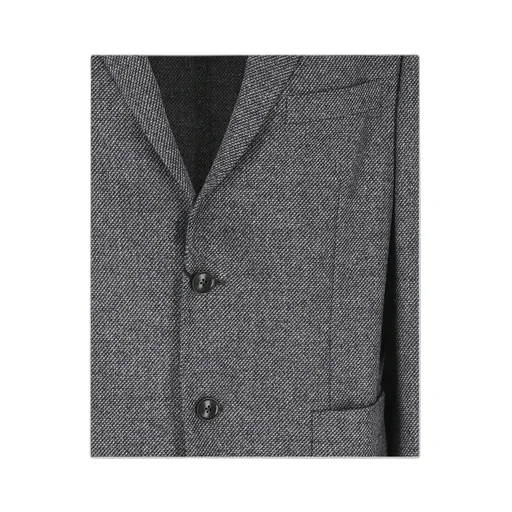 Single-Breasted Twill Blazer