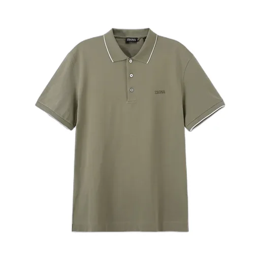Pull-Down Short-Sleeved Polo Shirt