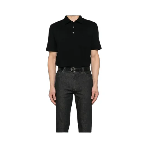 Short-Sleeves Pocket Detailed Polo Shirt