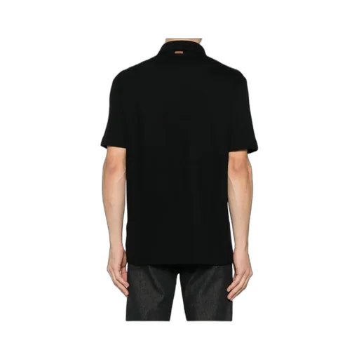 Short-Sleeves Pocket Detailed Polo Shirt