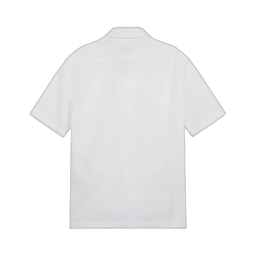 Camp-Collar Seersucker Shirt
