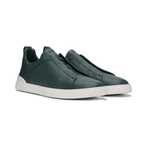 Triple Stitch Round-Head Low-Cut Skate Shoes