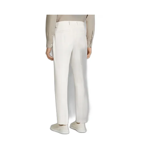 Straight-Leg Tailored Pants