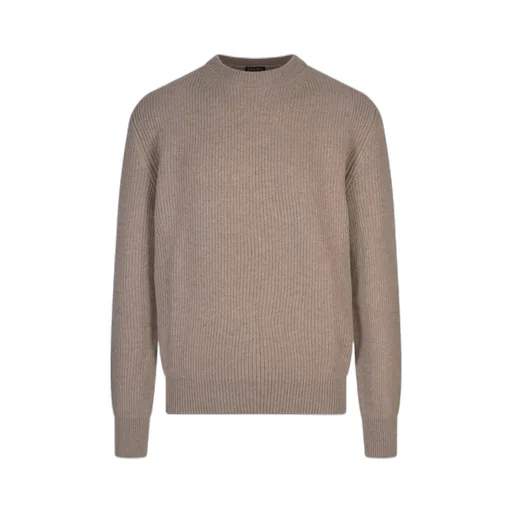 Long Sleeved Crewneck Knitted Jumper