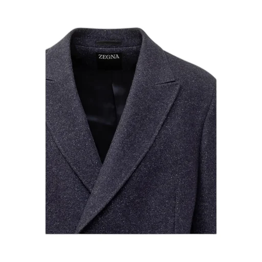 Double Breasted Glittered Coat