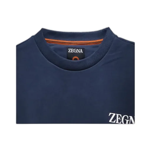 Z Zegna Logo Rubberised Crewneck Sweatshirt