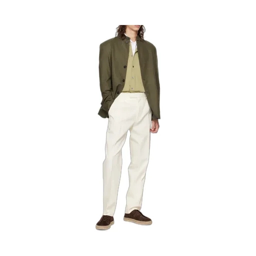 Straight-Leg Tailored Pants