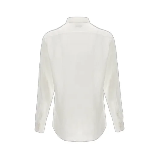 Curved Hem Buttoned Shirt