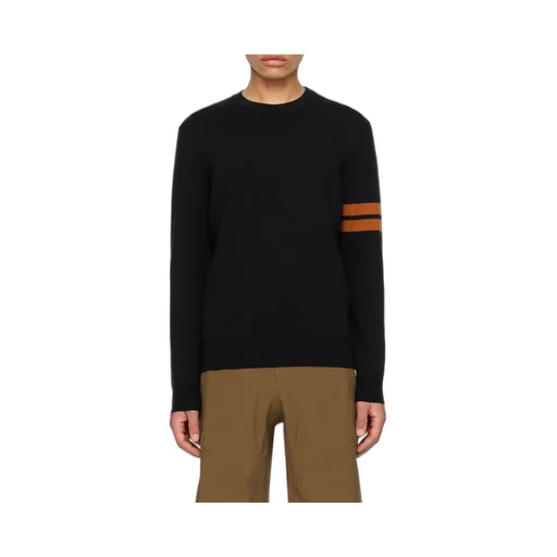 Wool Round-Neck Long-Sleeve Sweater