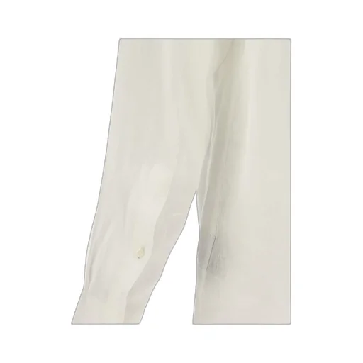 Curved Hem Buttoned Shirt