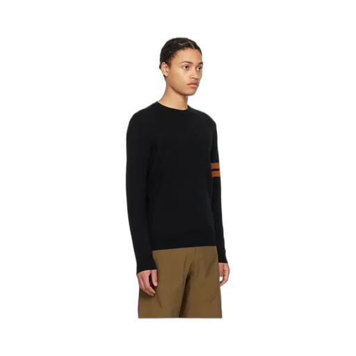 Wool Round-Neck Long-Sleeve Sweater