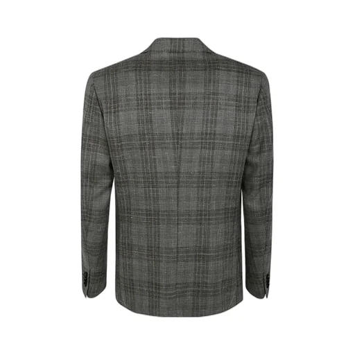 Single Breasted Checked Tailored Blazer