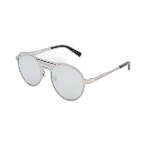 Thin Mirror Leg Round Frame Sunglasses