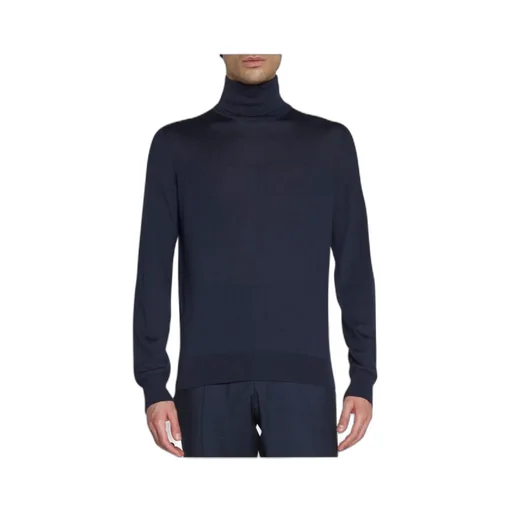 High-Neck Long-Sleeved Sweater