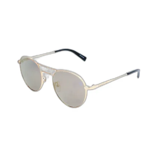 Sunglasses With Thin Mirror Legs And Round Frame