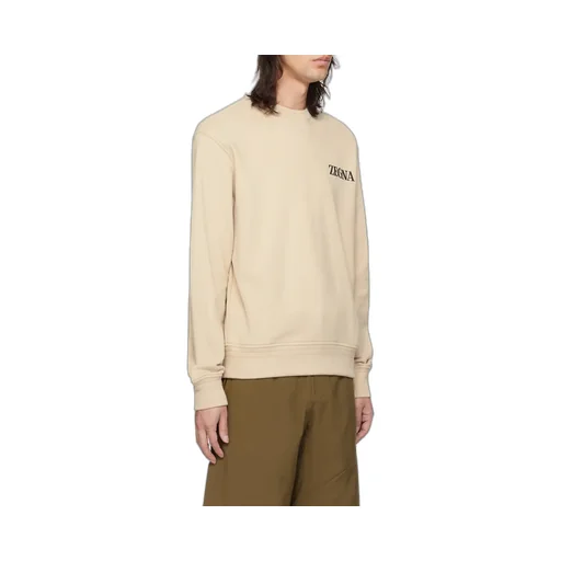 Z Zegna Logo Printed Crewneck Sweatshirt