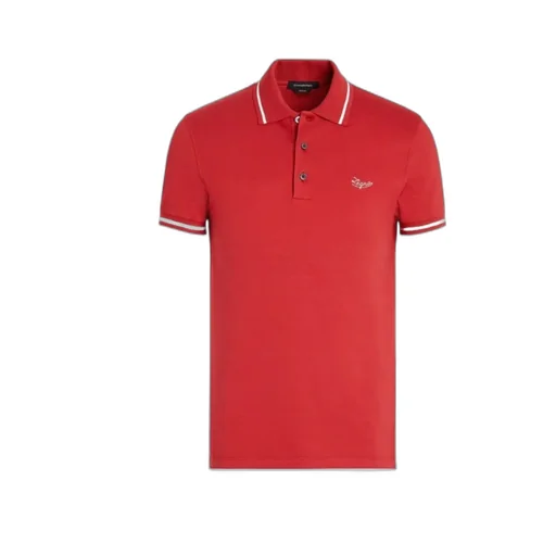Elastic Short-Sleeved Polo Shirt