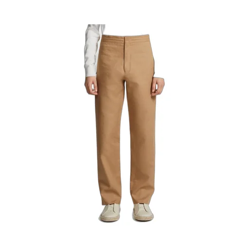 Straight-Leg Linen Trousers