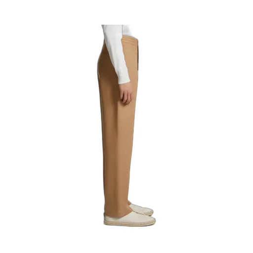 Straight-Leg Linen Trousers