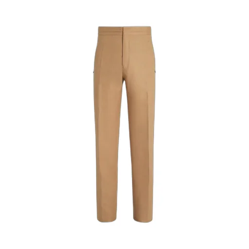 Straight-Leg Linen Trousers