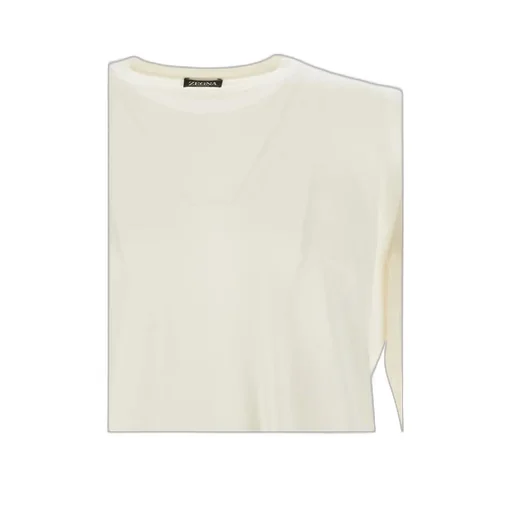 Round-Collar And Long-Sleeved Sweater