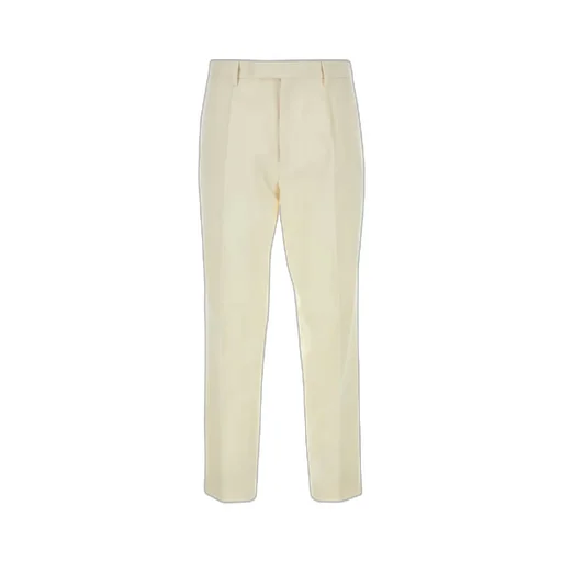 Pleated Welt-Pockets Trousers