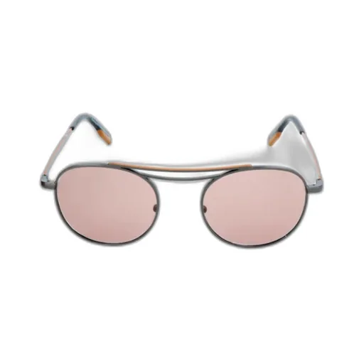 Thin Mirror Leg Round Frame Sunglasses