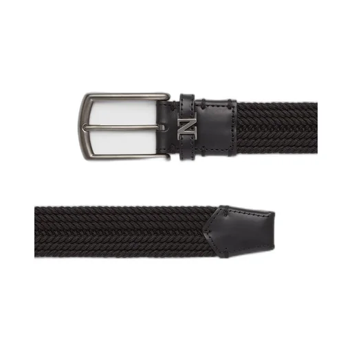 Logo Plaque Braided Belt