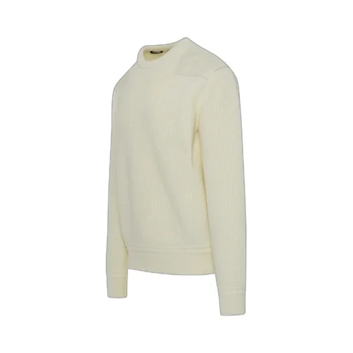 Ribbed Crew-Neck Sweatshirt