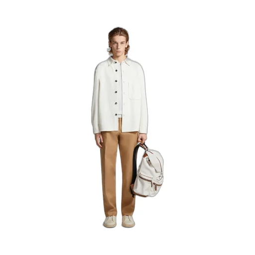 Straight-Leg Linen Trousers