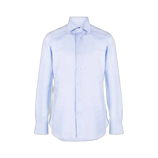 Pointed-Collar Button-Up Shirt