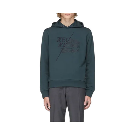 Embroidered-Logo Cotton Hoodie