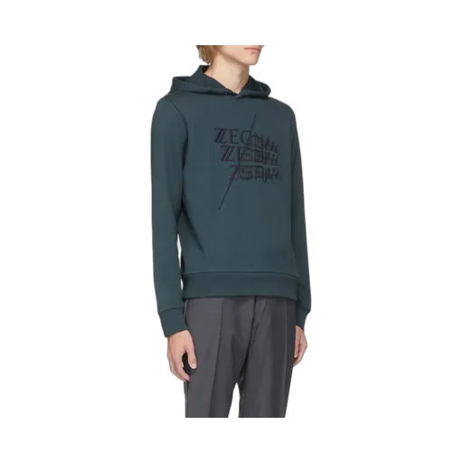 Embroidered-Logo Cotton Hoodie